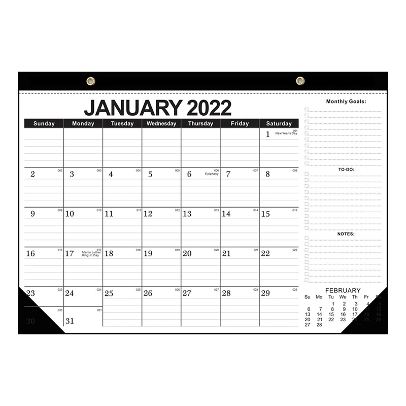 2022 Desk Calendar 18 Months Desk Calendar With To Do List,Julian Date. January 2022 June 2023 17 Inch X 12 Inch Monthly|Calendar| - Aliexpress