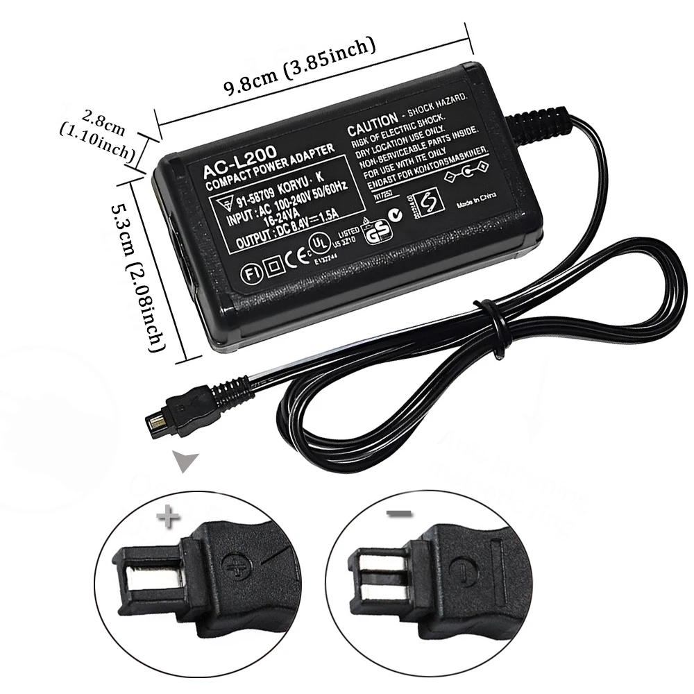 Universal AC Power Adapter Camcorder Charger