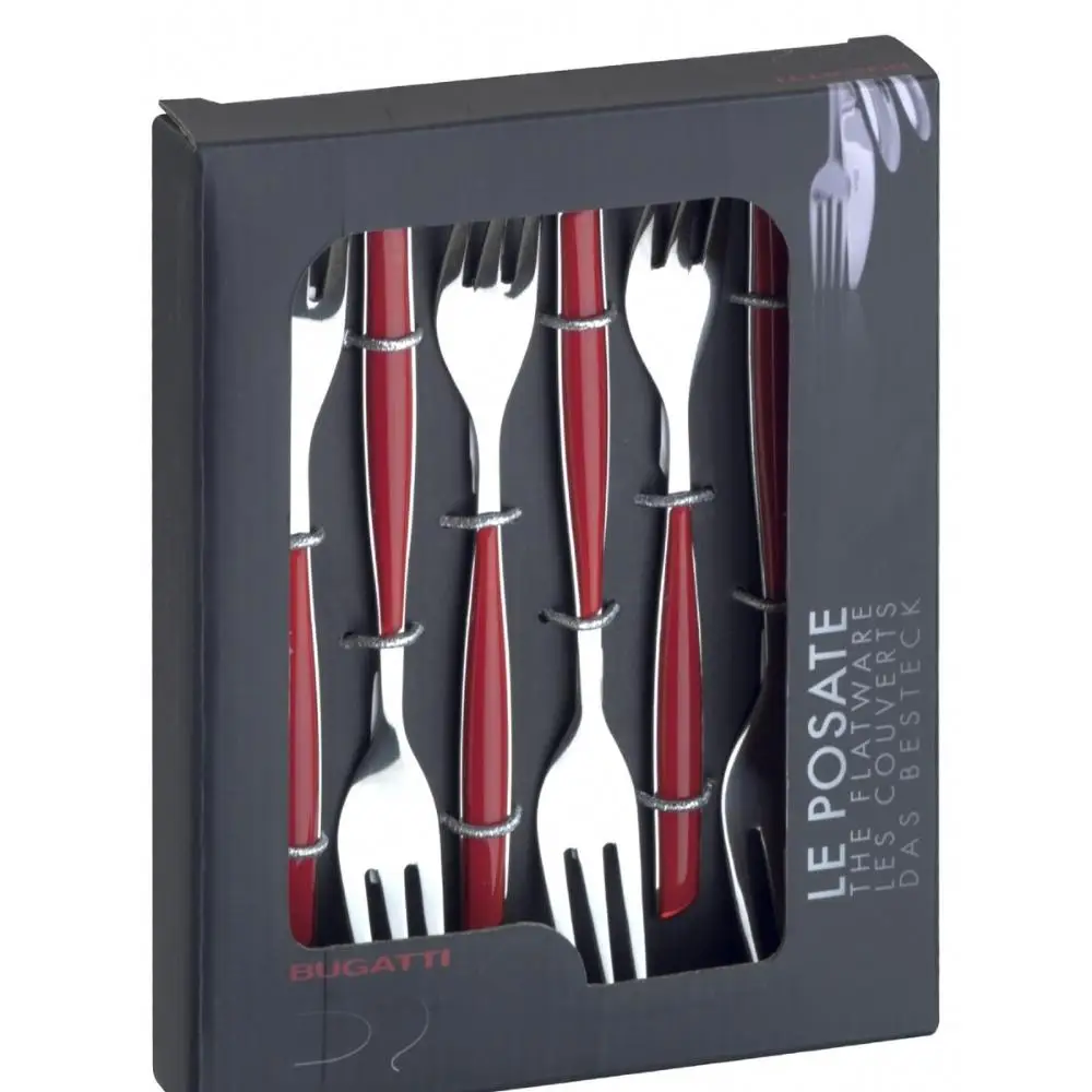 3 Pieces Kit Cheese Knife Spatula Red Snack Bugatti