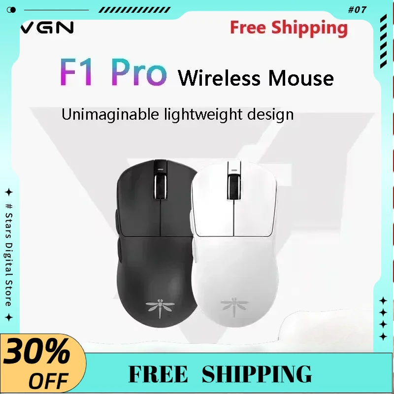 

Dragonfly F1 Wireless Mouse Bluetooth Tri-mode F1 Pro Max MOBA PAW3395 Lightweight Boys Girls Gift PC Office E-sports Game Mouse