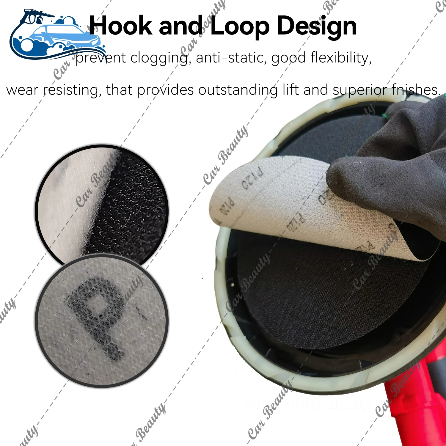 Sanding Discs Sandpaper Set Polish Sand Paper Sandpaper Tools Mini Sandpaper Kit Sander Pads 180mm 7inch Hook and Loop Sanding Discs Dry Sandpaper For Random Orbit Drywall Sander Grit 60-5000
