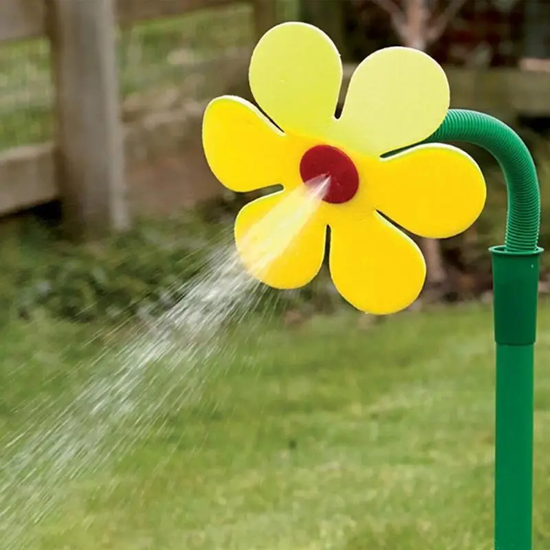 

Dancing Sunflower Shape Grass Water Sprinkler Funny Rotation Dancing Lawn Irrigation Watering Tool Garden household accessories