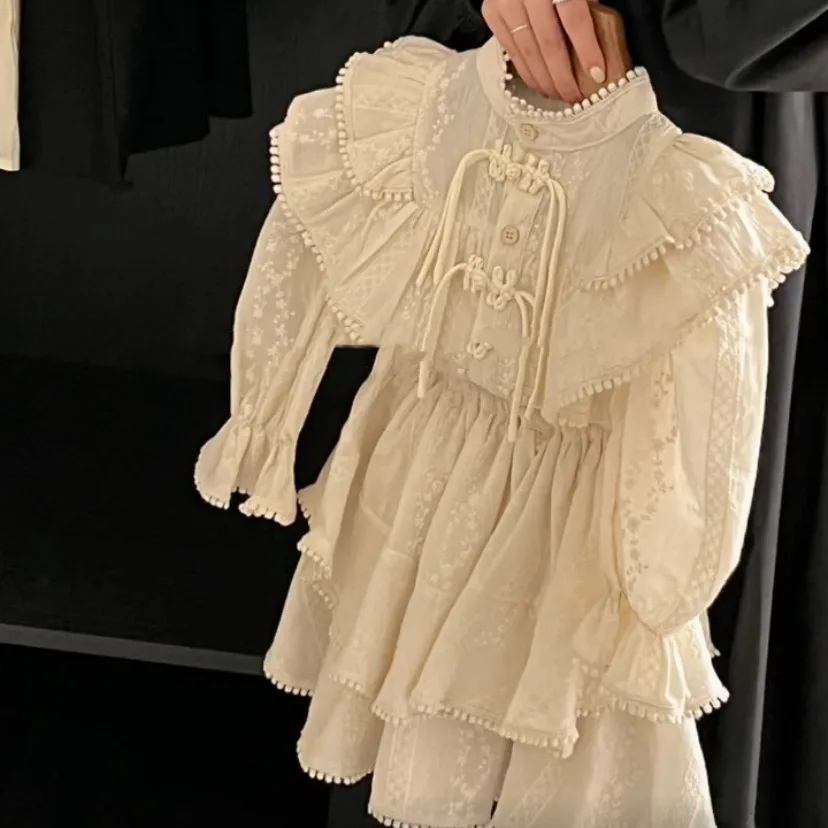 Girls Spring Blouses Skirt Childrens Clothing kids shirts