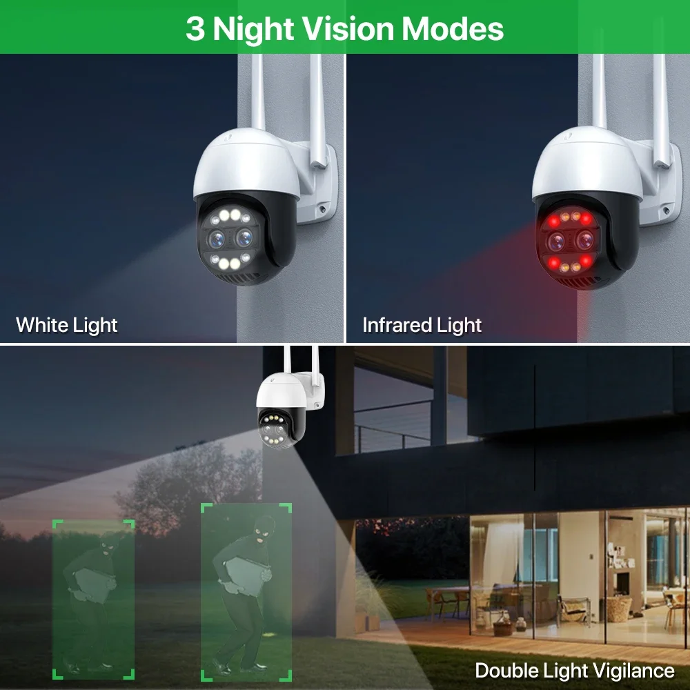    IP ī޶, 8x ̺긮 , 2.8 + 12mm, ڵ , 4MP    , iCsee , 4K PTZ
