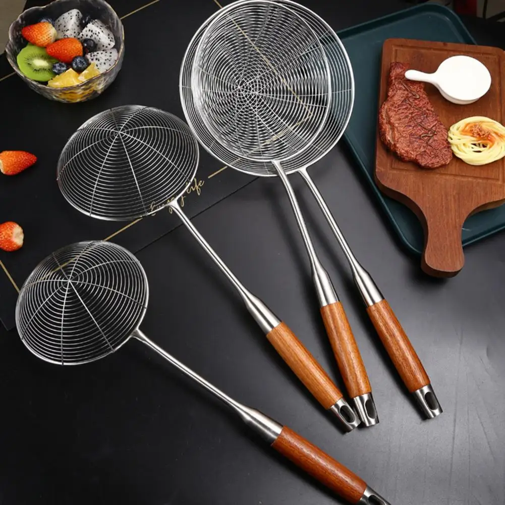 Modern Skimmer Ladle Long Handle Cooking Skimmer Hanging Hole Design Food Grade Anti-stick Cooking Skimmer Spoon