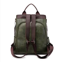 Female Backpack Multifunction PU Leather School Bag Women Shoulder Bag Travel Back Pack Mochila Feminina - Image 6