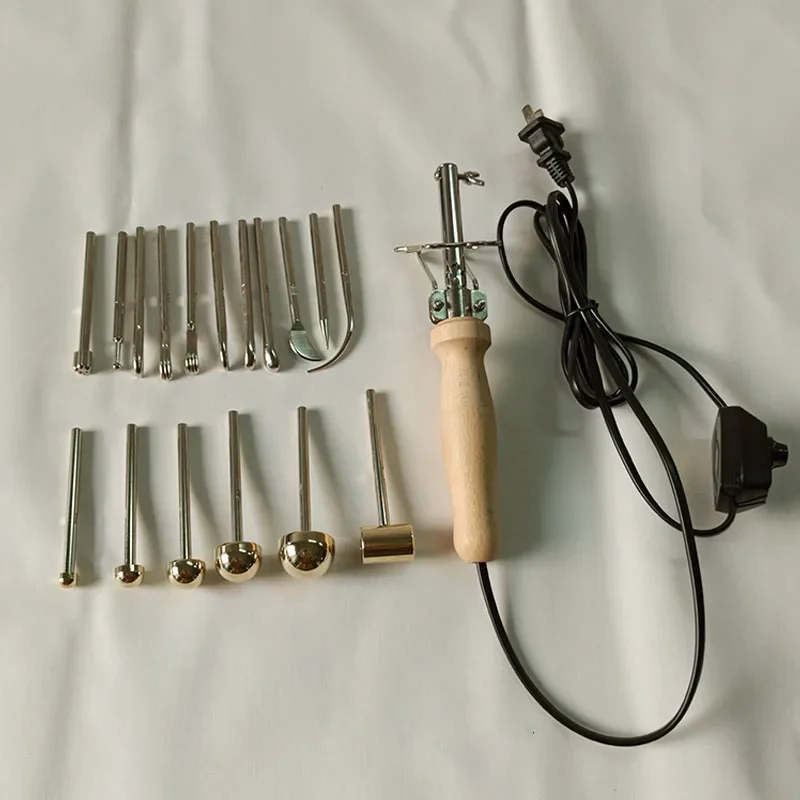17 Heads Electric Fabric Flower Maker Artificial Flower Ironing Machine Fake Making Tools Set NEW