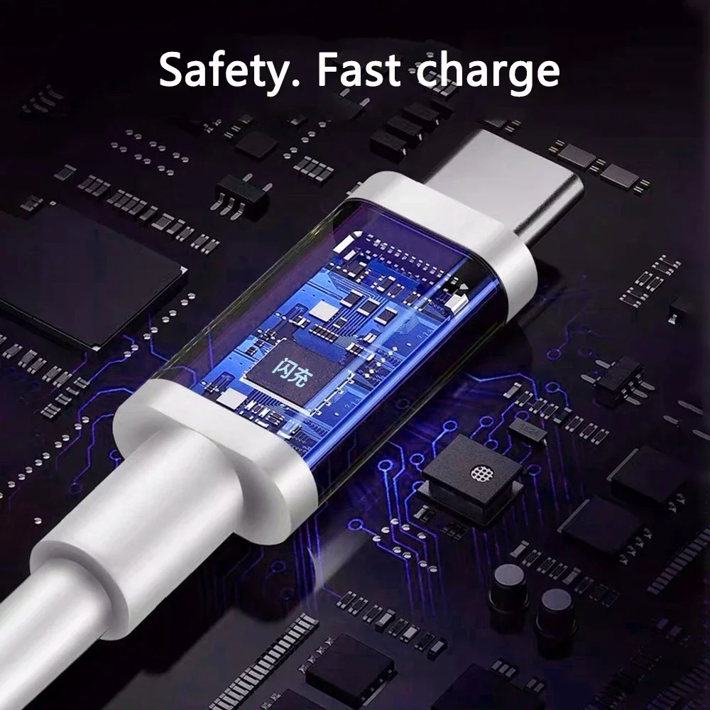 High-Power 120W USB Type-C Charger Cable, 6A Fast Charging