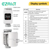 Tuya Smart WiFi Thermostatic Radiator Valve TRV Programmable APP Remote Temperature Controller Heater with Alexa Google Home - Image 2