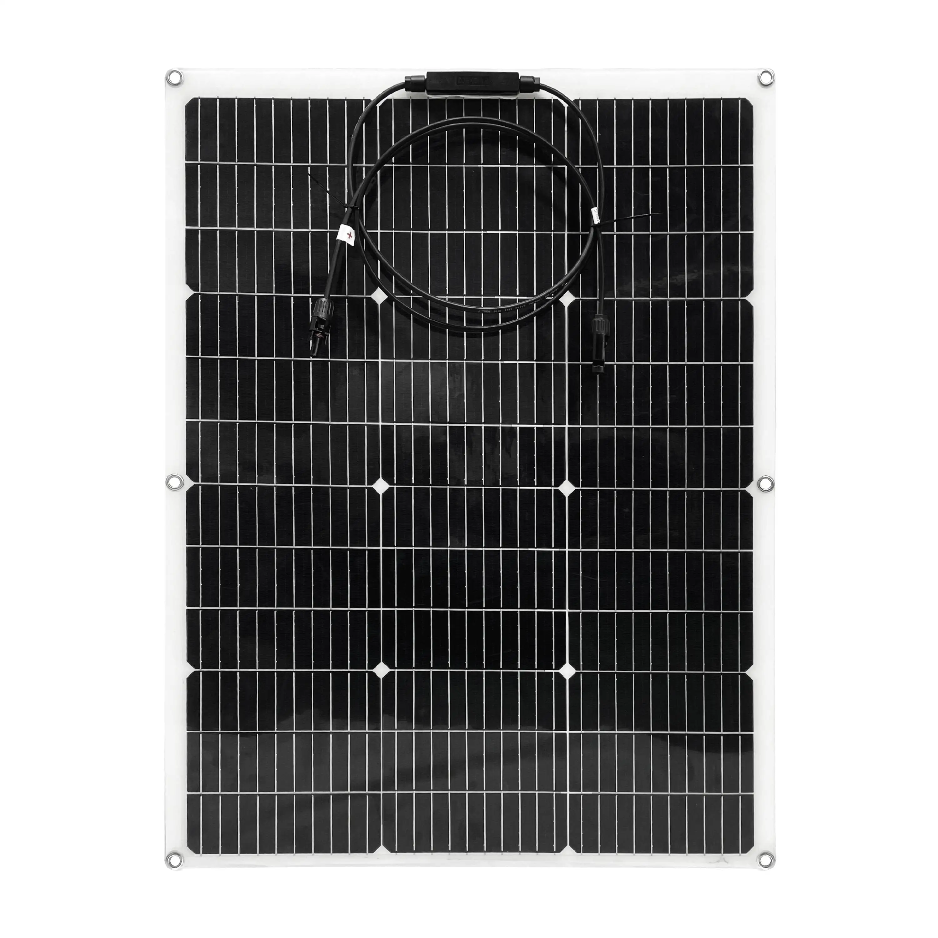 

GGJ 80W 18V Flexible Solar Panel 12V Home PV System With Connector Waterproof for Camping RV Boat High Efficiency Solar Battery