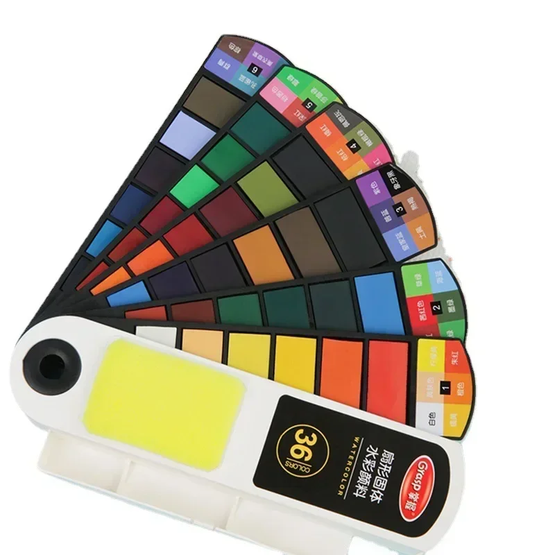 18/24/36/42 Colors Solid Watercolour Paints Set Watercolour Paints Kids Beginners Professionals for Painting School Art Supplies 6