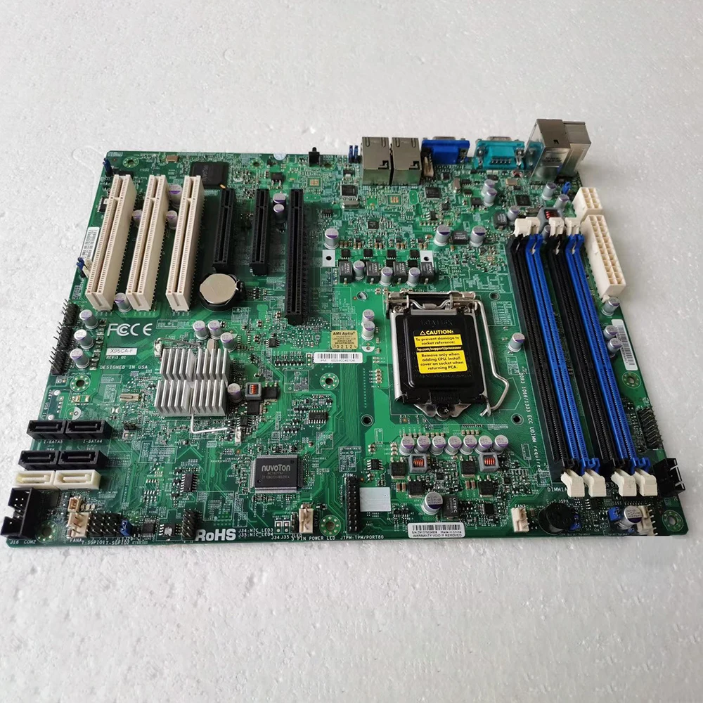 Supermicro X9SCA-F용 서버 마더보드 C204 칩셋 LGA1155 DDR3 E3-1200