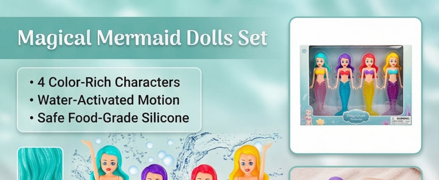 High-Quality Mermaid Diving Toys, Mermaid Bathtub Toys, Mermaid Swimming Pool Toys, Children's Boys' & Girls' Adult Swimming Pool Games