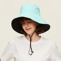 OhSunny Women Bucket Hat Large Brim Sun Hat Anti-UV UPF50+ Adjustable Bucket Cap Double-sided Wearable Waterproof Visor Hat 4