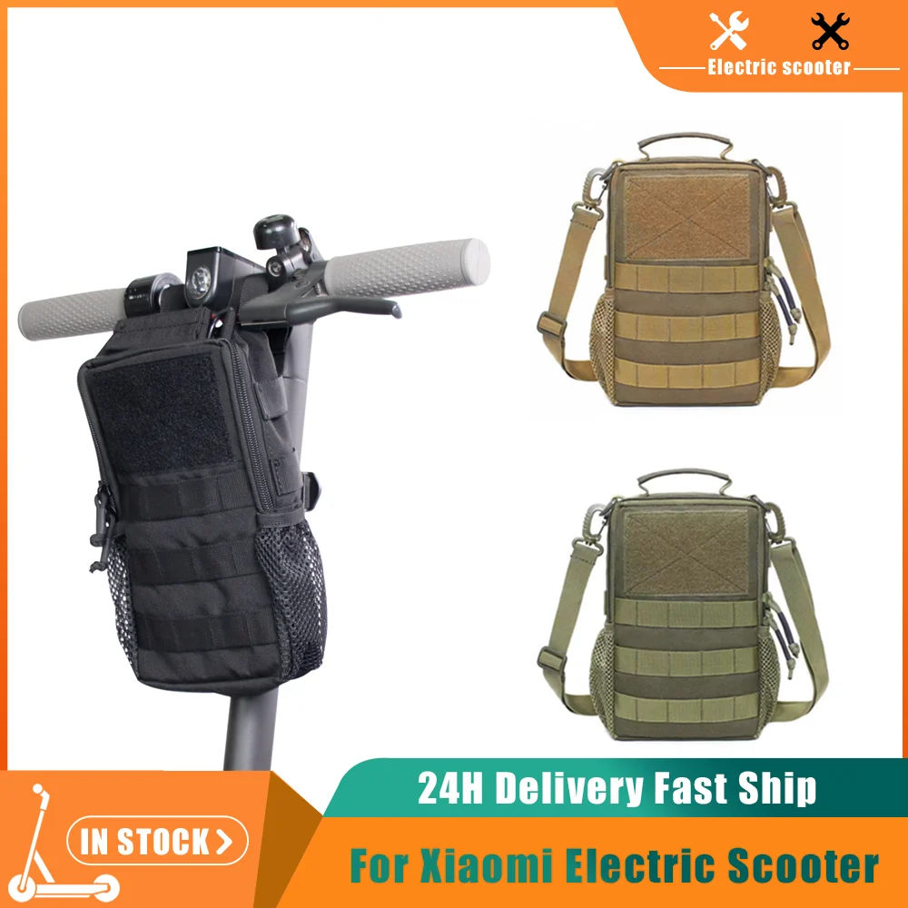전기 스쿠터 백 사이클링 자전거 헤드 튜브 핸들 바 숄더백, 프론트 튜브 멀티 포켓 백, 샤오미 M365, 나인봇 G30 용