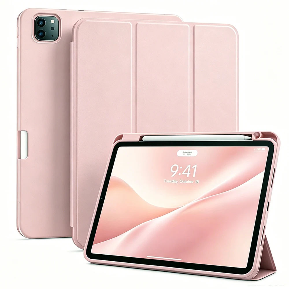 Magnetic Flip Smart Cover with Auto Wake/Sleep Function