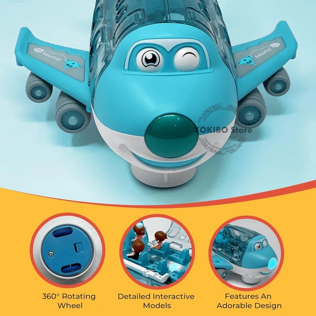 JM Juguete de avión para niños - Tecnología Bump & Go Juguetes