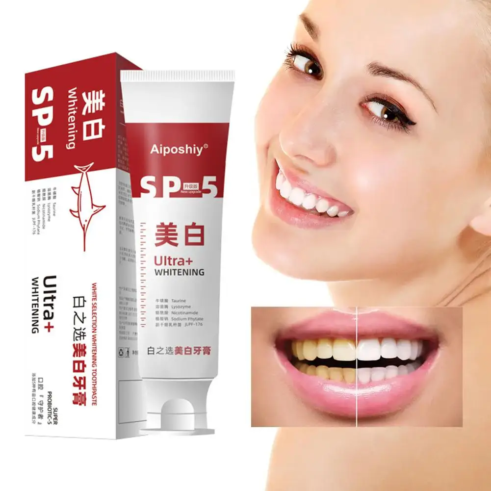 

Sip-5 Probiotic Whitening Toothpaste Brightening & Whiten Toothpaste Stain Breath Probiotic Teeth Removing Sp-5 Toothpaste W0L8