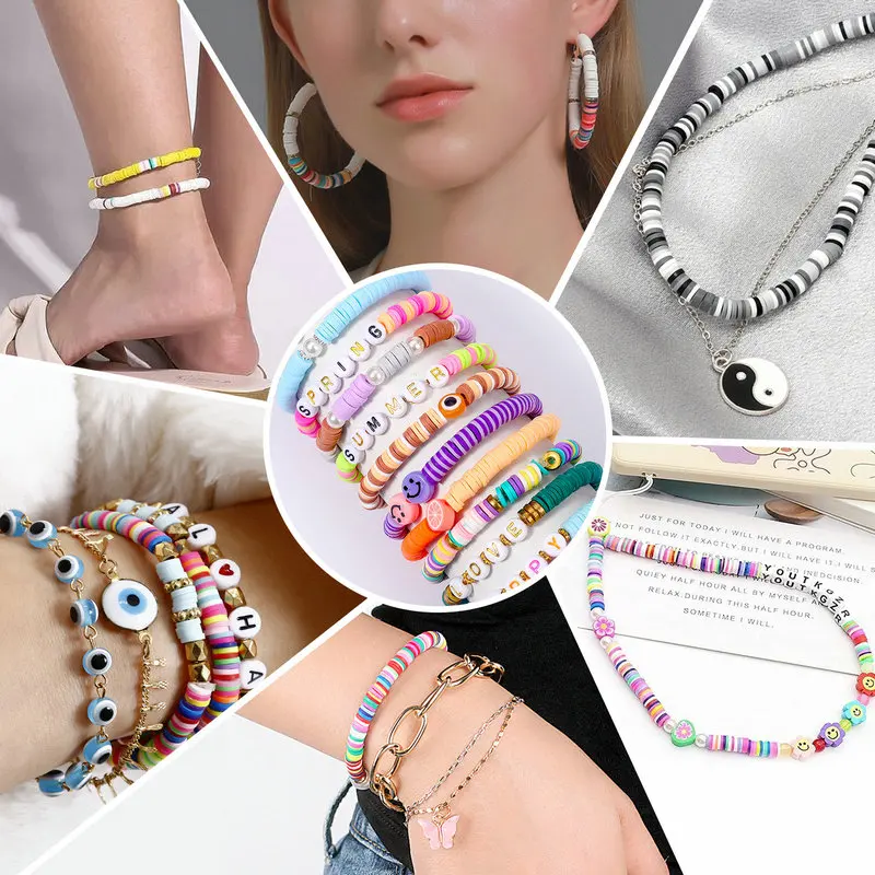 2 Boxes Jewelry Making Kit Beads for Bracelets Glass Pony Seed Letter Alphabet DIY Art Craft Bead Kit Set for Women Girls - 6