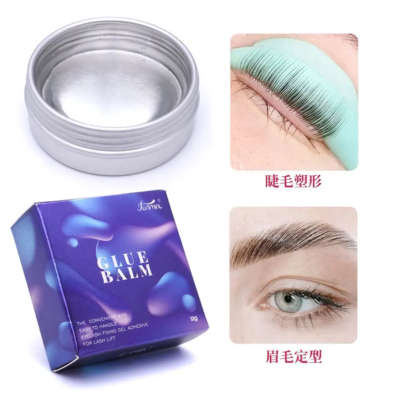 Solid Lashes Lift Glue 12g Transparent Fixing Adhesive Eyebrow Shaping Eyelash Balm