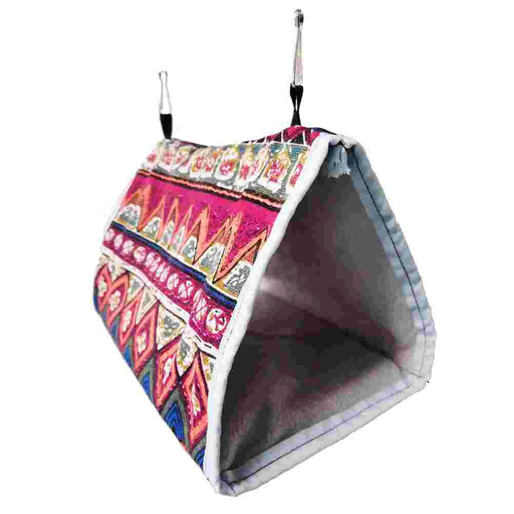 

Bird Hammock Triangular Nest Sleeping Bed Parrot Shelter Warm Eco-friendly Foam House