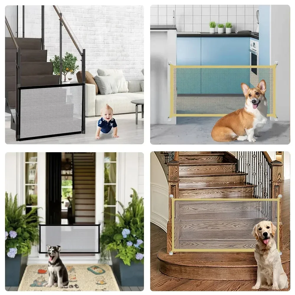 Pet Barrier Portable Folding Breathable Mesh Dog 4