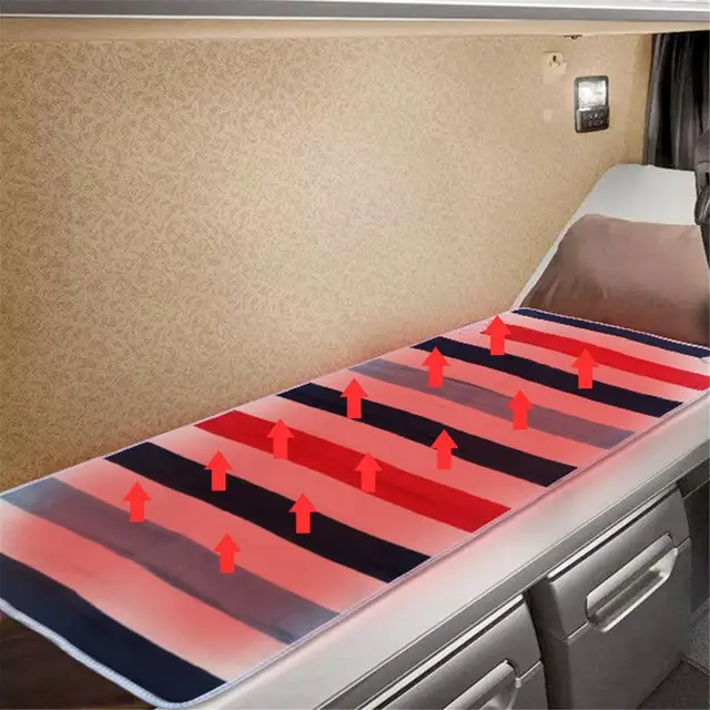 Elektromos Takaró 12/24 V -Os Vastagabb Fűtéses Matrac Termosztát Fűtő Téli Karosszéria Melegítő - Image 4