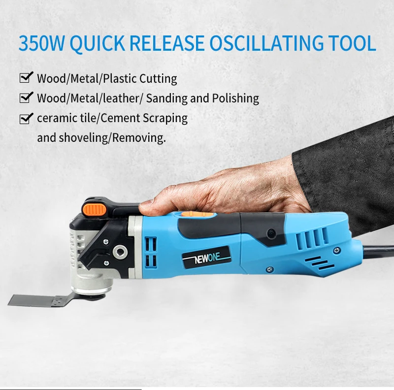 300W/350W/500W Qucik-Release Multifunction Power Tool Electric Oscillating Tool Renovator Saw with Handle,DIY Home Improvement 6