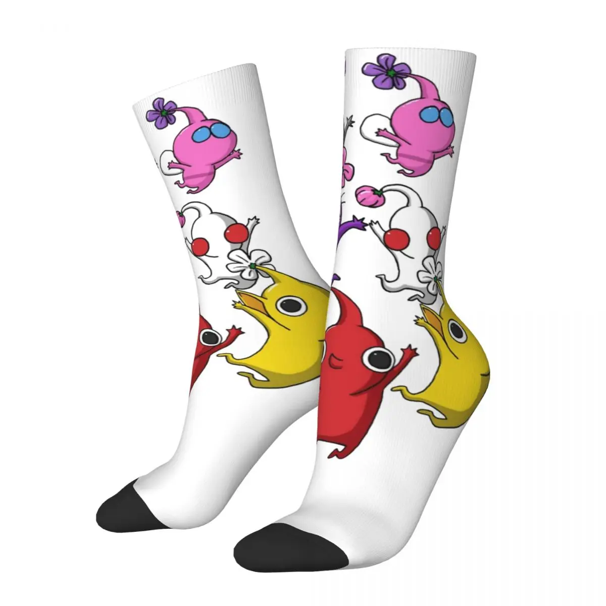 

Jumping Pikmin Socks Men's Women's Fashion Socks Harajuku Spring Summer Autumn Winter Middle Tube Socks Gifts