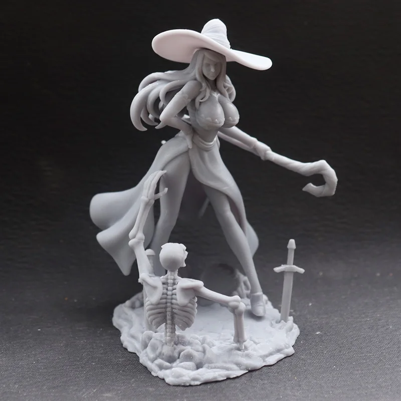 

1/24 75mm 1/18 100mm Resin Model The Female Witch Figure Sculpture Unpainted No Color RW-1039