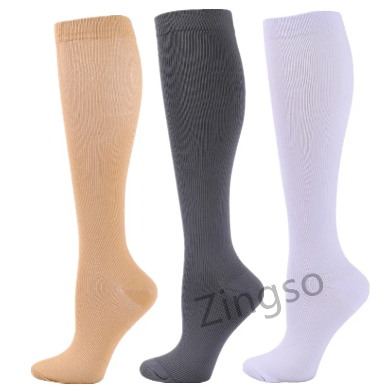 Compression Socks Women Men Running Sports Socks Pregnant Edema Travel Diabetes Varicose Veins Travel Compression Socks 30 MmHg