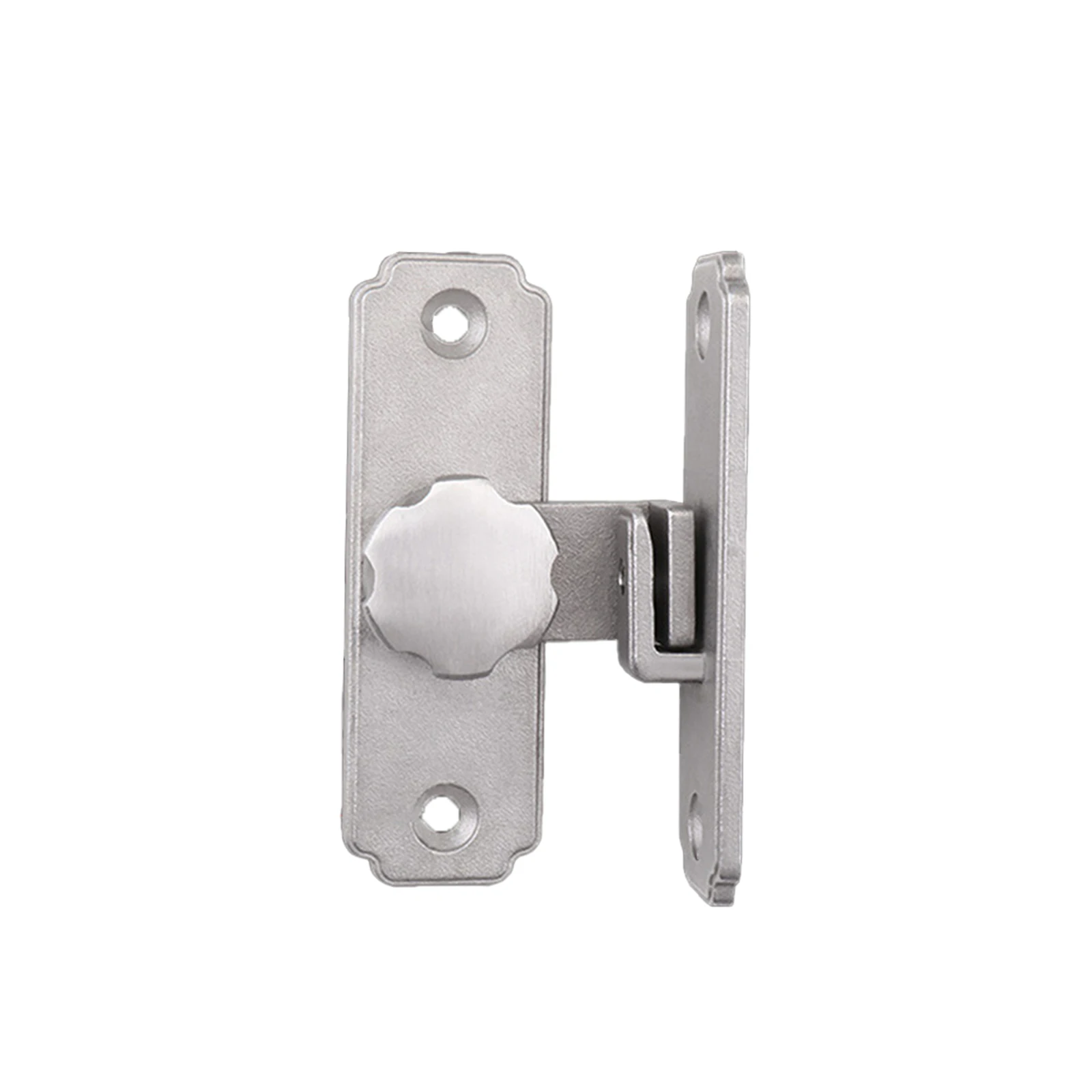 Flip Door Sliding Latch 90 Degree Stainless Steel Latch Sliding Barn Door Lock Right Angle Door Hasp Lock Silver Black
