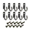 5/10/20PCS Small Antique Hooks Wall Hanger Curved Buckle Horn Lock Clasp Hook for Wooden Jewelry Box Hardware Home Coats Hat 2