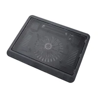 Laptop Fan Cooling Pad with Big Fans, Portable Laptop Cooling Fan with 2 in 1 USB Port, Blue LED Light, Adjustable Stand - Image 2