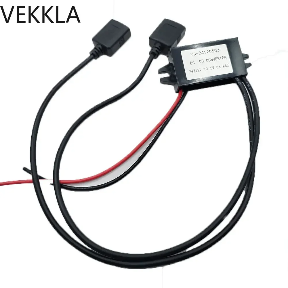 

DC 12V-24V to DC 5V 15W Car Male Female USB Mini USB Micro USB Adapter DC-DC Step Down Buck Converter Power Supply Module