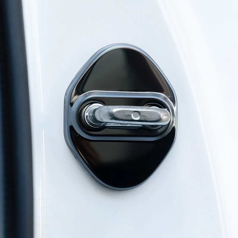 자동차 문짝 잠금 버클 보호대 커버, 도요타 RAV4 2019 2020 2021 2022 2023 2024 RAV 4 XA50 하이브리드 스테인레스 스틸 액세서리