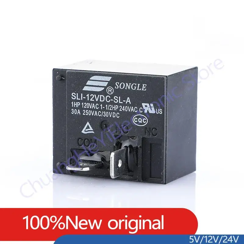 

Original New Relay SLI-05VDC-SL-A SLI-12VDC-SL-A SLI-24VDC-SL-A 30A 4PIN 5V 12V 24V Power Relay Replaceable HF2160-1A-12DE