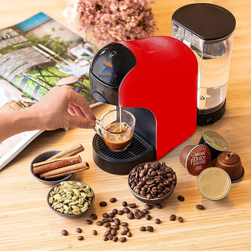 Cafetière à capsules multiples, Dolce Gusto, lait chaud et froid, café  moulu, dosette Ese, LED, 7 volumes, 3 en 1