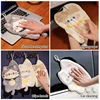 Cartoon Dog Hand Towels Quick Dry Kitchen Hand Towels Double-thickness Absorbent Hanging Towel Bathroom Wiping Water Hand Towel 6