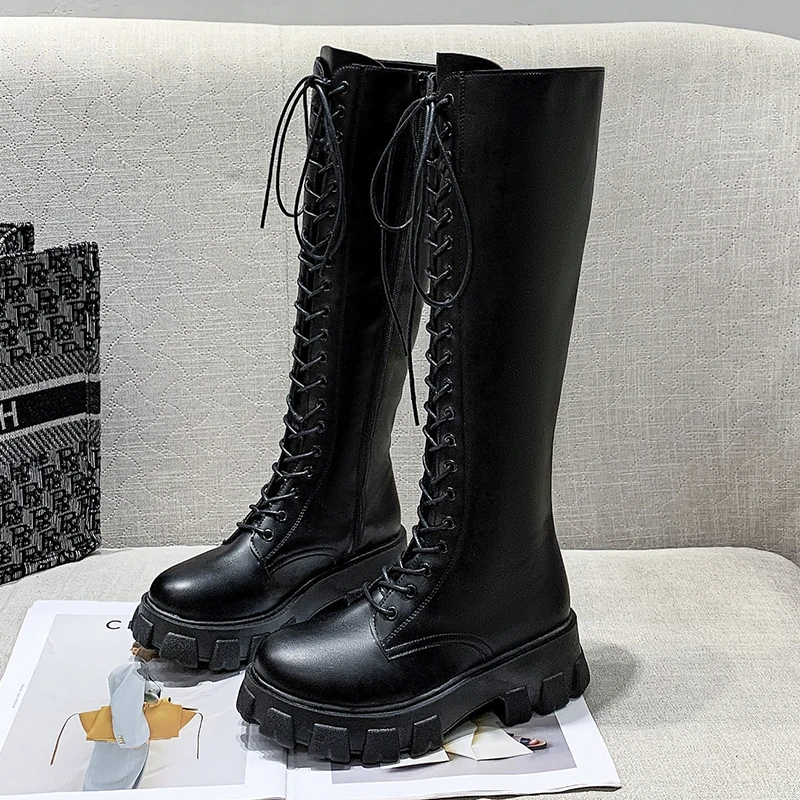 

2024 Fall and Winter New Women's Boots Round Head Square Heel Knight Boots Over The Knee Sweet High Boots Sexy Women's Boots