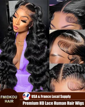 Body Wave Lace Front Human Hair Wigs For Woman on Clearance Sale 5x5 HD Lace Closure Wig 13x6 HD Lace Frontal Human Hair Wig 1