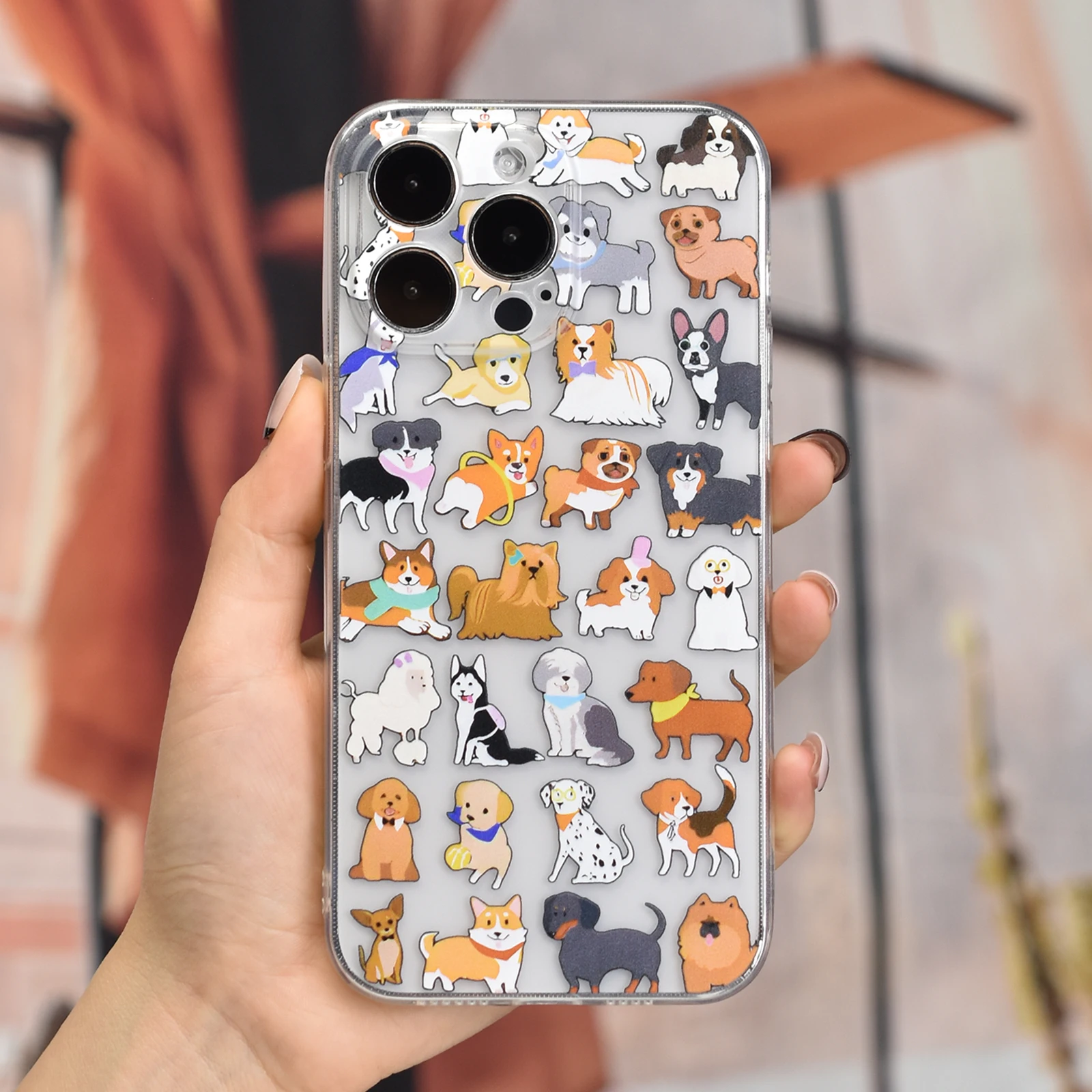 Transparent pattern phone case for iPhone 14 13 12 11 Pro Max 14 Plus- Sa603c36d1c1a43f287a471c25386ba97C