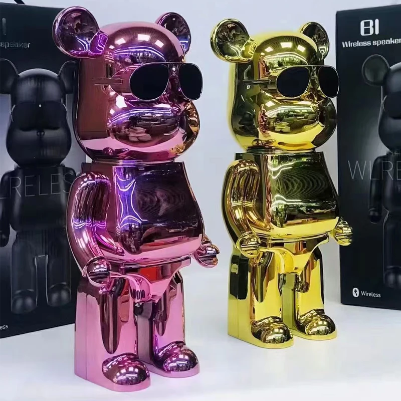 紫のクマ-Bluetoothスピーカー,ポータブルスピーカー,ワイヤレス