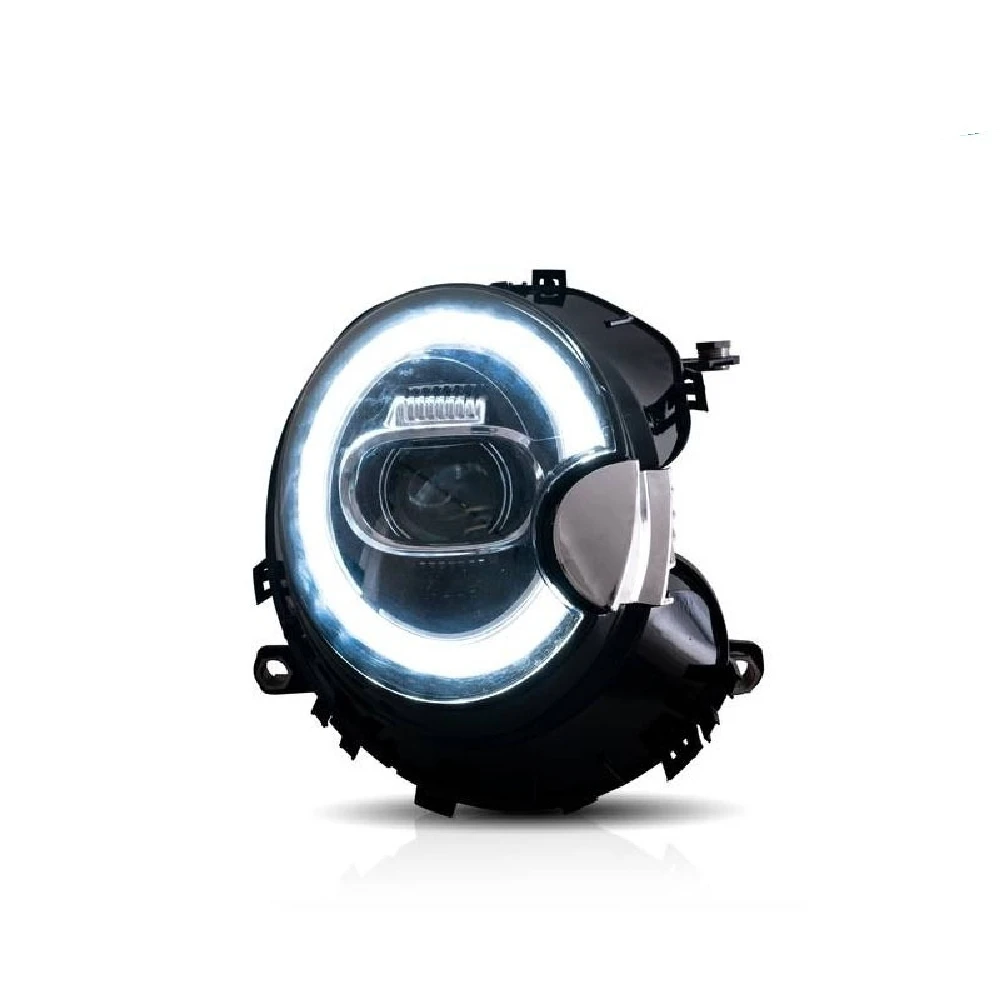 Angel Eyes Headlight For BMW Mini Cooper R56 R57 R58 R59 2007-2013 LED Assembly Halo LED Driving Running Light