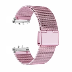 Milanese Loop Metal Wristband - Stainless Steel Bracelet - Galaxy Fit 3 (Sliver Pink)