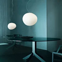 Creative White Glass Globe Pendant Light 3