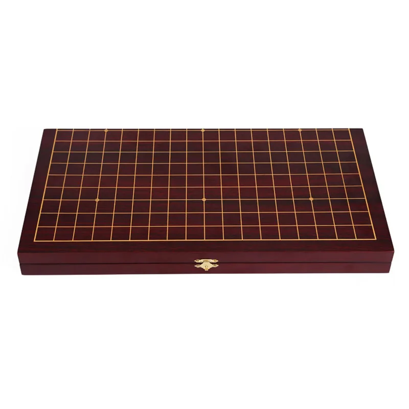 Wooden Foldable Go Chess 19 Road Chessboard 47*45*2cm Checkboard Old Game of Go Weiqi Board For 22mm Piece Checker