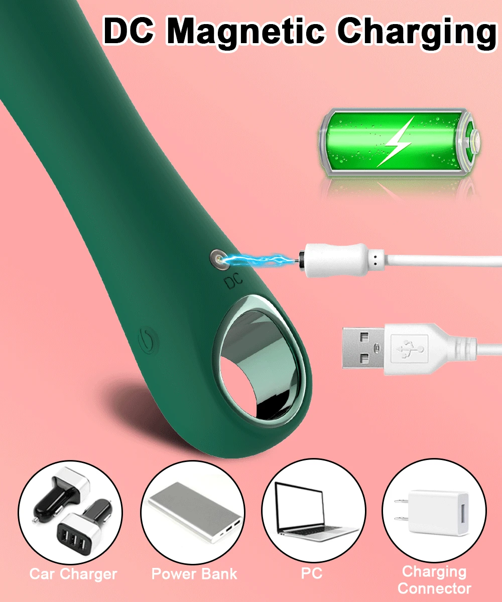 Powerful Silicone G-spot Vibrator And Clitoral Anal Stimulator_voghion.com