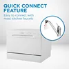 Danby DDW621WDB Countertop Dishwasher with 6 Place Settings, 6 Wash Cycles and Silverware Basket, Energy Star-Rated 5