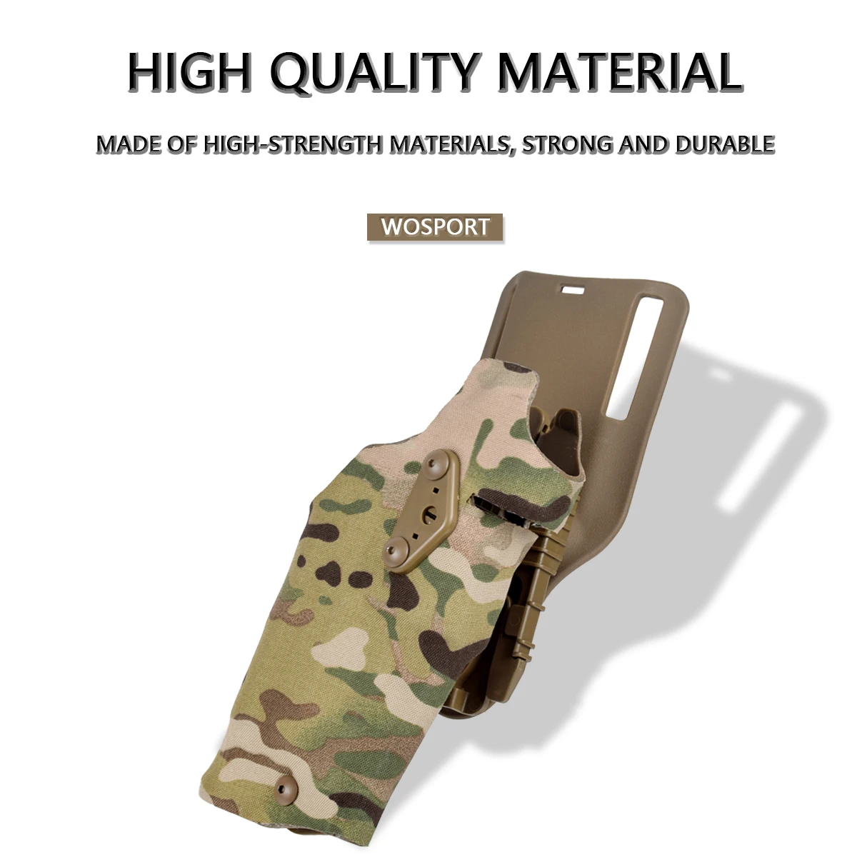 Description Picture 4 of itemTactical Pistol Holster Glock 17 Compatible Surefire X300 Ultra Light Holsters QLS Quick Mount Adapter Leg Shroud Drop